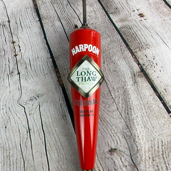 Rare Harpoon Long Thaw Seasonal Beer Keg Tap Handle - Picture 1 of 5